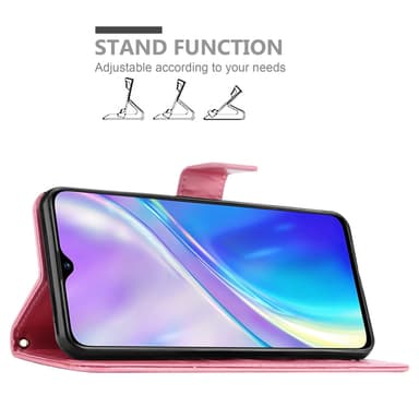 Realme X2 / XT / Oppo K5 Pungetui Cover Case (Lyserød)