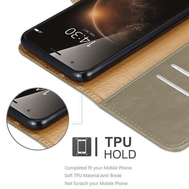 Cover Huawei ASCEND G7 PLUS / G8 / GX8 Etui Case (Brun)