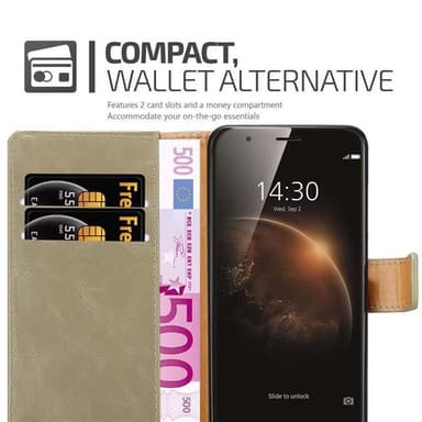 Cover Huawei ASCEND G7 PLUS / G8 / GX8 Etui Case (Brun)