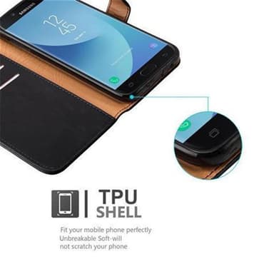 Cover Samsung Galaxy J7 2017 Etui Case (Sort)