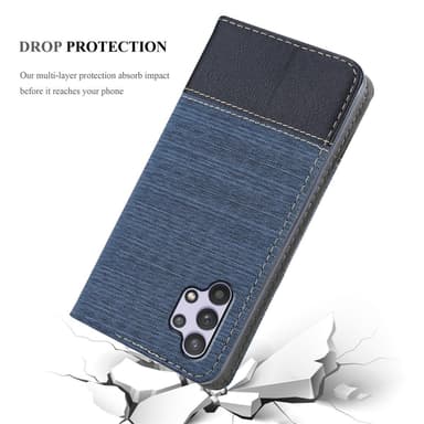 Samsung Galaxy A32 5G Pungetui Cover Case (Blå)