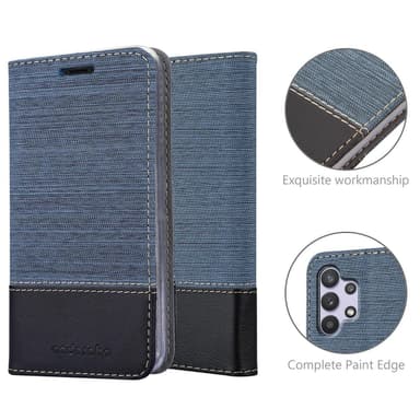Samsung Galaxy A32 5G Pungetui Cover Case (Blå)