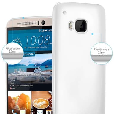HTC ONE M9 Cover Etui Case (Sølv)