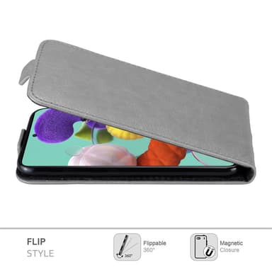 Samsung Galaxy A51 5G Pungetui Flip Cover (Grå)