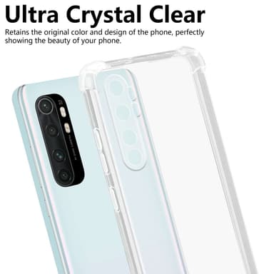 Xiaomi Mi NOTE 10 LITE Cover TPU Etui (Gennemsigtig)