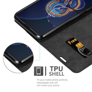 Asus ZenFone 8 FLIP Cover Etui Case (Sort)