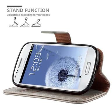 Cover Samsung Galaxy S3 MINI Etui Case (Brun)