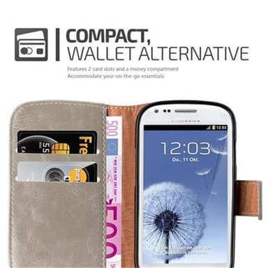 Cover Samsung Galaxy S3 MINI Etui Case (Brun)