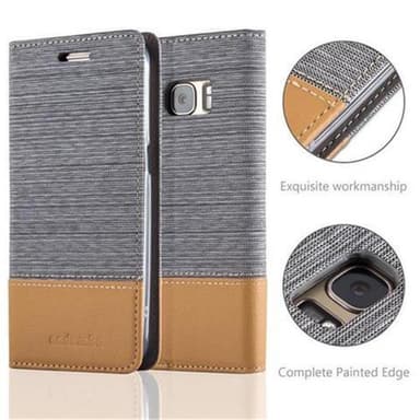Samsung Galaxy S7 Pungetui Cover Case (Grå)