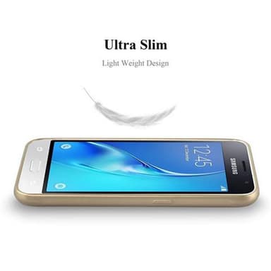 Samsung Galaxy J1 2015 Cover Etui Case (Guld)