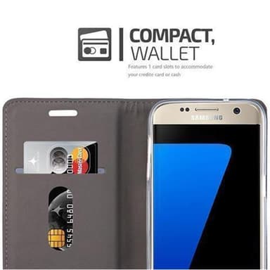 Samsung Galaxy S7 Pungetui Cover Case (Grå)