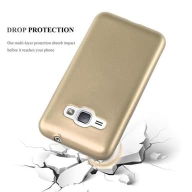 Samsung Galaxy J1 2015 Cover Etui Case (Guld)
