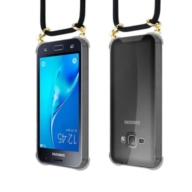 Samsung Galaxy J1 2016 Etui Cover Kæde (Sort)