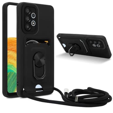 Samsung Galaxy A23 4G / 5G Etui Kæde Cover(Sort)