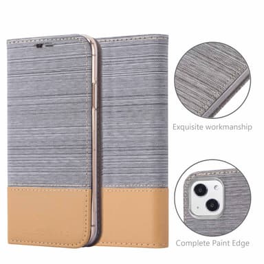 iPhone 13 MINI Pungetui Cover Case (Grå)
