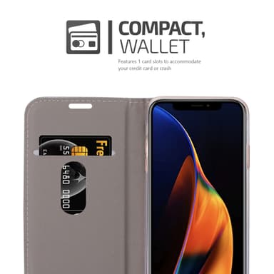 iPhone 13 MINI Pungetui Cover Case (Grå)