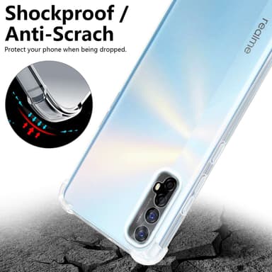 Realme 7 4G Cover TPU Etui (Gennemsigtig)
