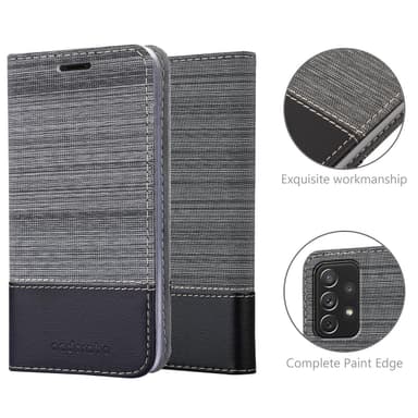 Samsung Galaxy A72 4G / 5G Pungetui Cover Case (Grå)