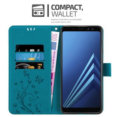 Samsung Galaxy A8 2018 Pungetui Cover Case (Blå)