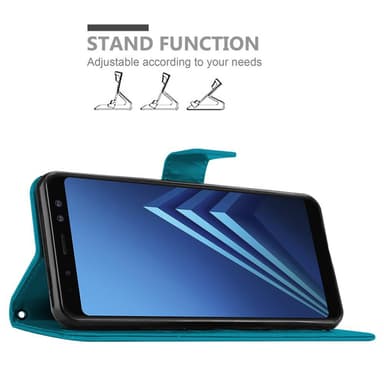 Samsung Galaxy A8 2018 Pungetui Cover Case (Blå)