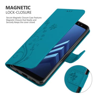 Samsung Galaxy A8 2018 Pungetui Cover Case (Blå)