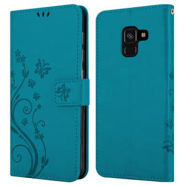 Samsung Galaxy A8 2018 Pungetui Cover Case (Blå)