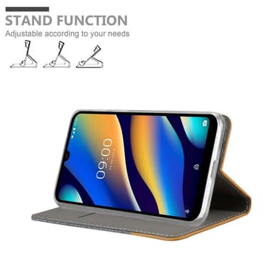 WIKO VIEW 3 LITE Pungetui Cover Case (Grå)