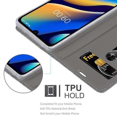 WIKO VIEW 3 LITE Pungetui Cover Case (Grå)