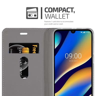 WIKO VIEW 3 LITE Pungetui Cover Case (Grå)