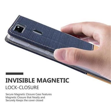Huawei P9 Pungetui Cover Case (Blå)