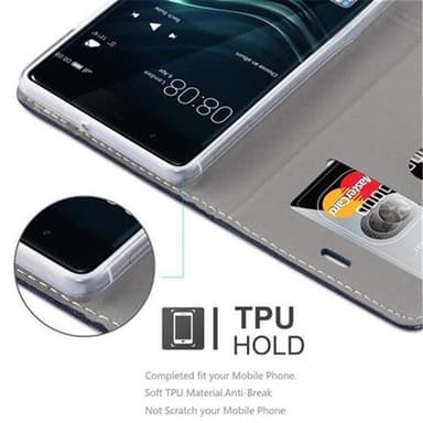 Huawei P9 Pungetui Cover Case (Blå)