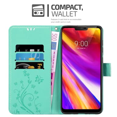 LG G7 ThinQ / FIT / ONE Pungetui Cover Case (Turkis)
