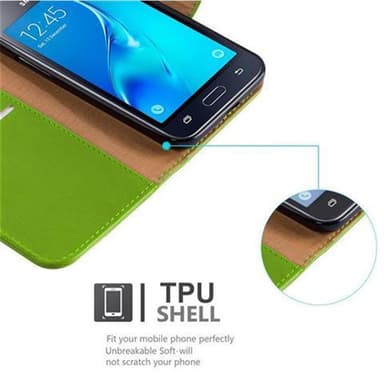 Cover Samsung Galaxy J1 2016 Etui Case (Grøn)