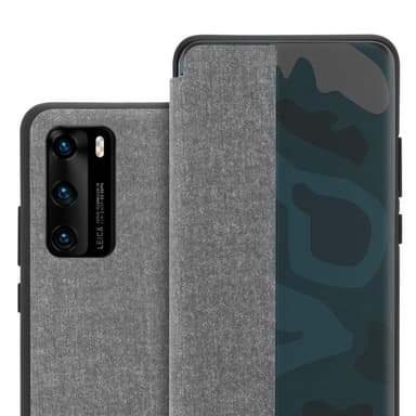 Huawei P40 Pungetui Cover Case (Grå)