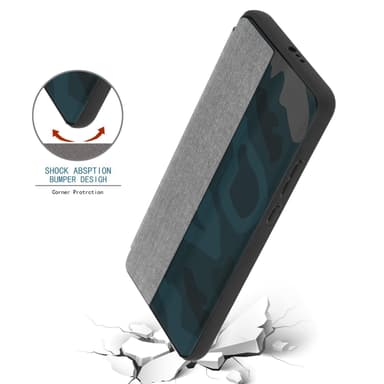 Huawei P40 Pungetui Cover Case (Grå)