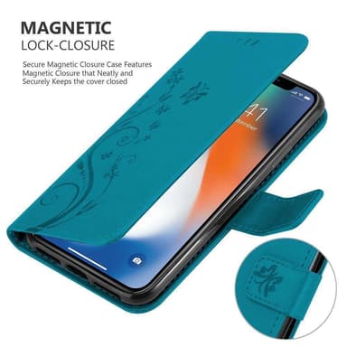 iPhone XR Pungetui Cover Case (Blå)