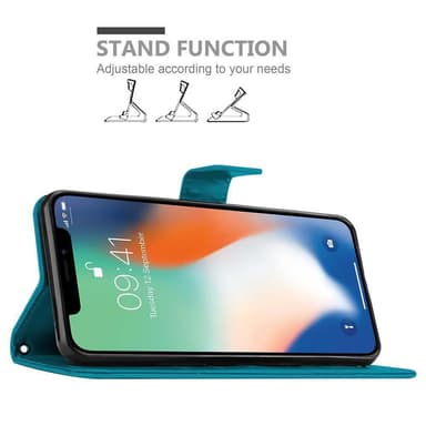 iPhone XR Pungetui Cover Case (Blå)