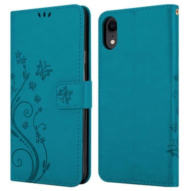 iPhone XR Pungetui Cover Case (Blå)