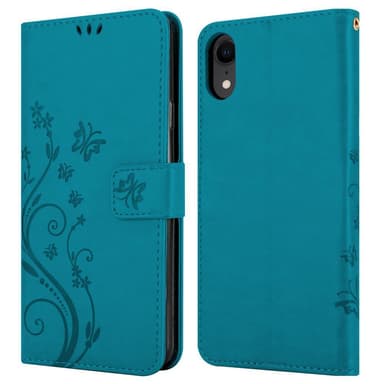 iPhone XR Pungetui Cover Case (Blå)