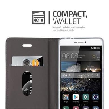 Huawei P8 Pungetui Cover Case (Grå)