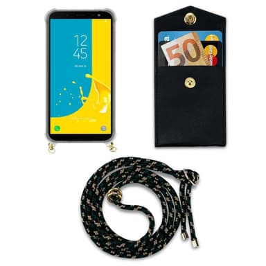 Samsung Galaxy J6 2018 Etui Cover Kæde (Brun)