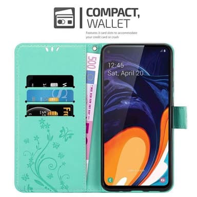 Samsung Galaxy A60 / M40 Pungetui Cover Case (Turkis)