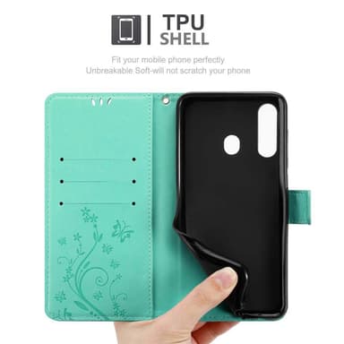 Samsung Galaxy A60 / M40 Pungetui Cover Case (Turkis)