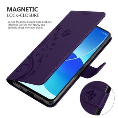 Oppo Reno6 5G Pungetui Cover Case (Lilla)