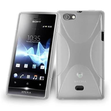 Sony Xperia MIRO Etui Case Cover (Gennemsigtig)