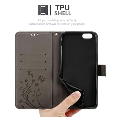 iPhone 6 / 6S Pungetui Cover Case (Grå)
