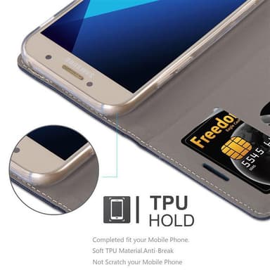 Samsung Galaxy A3 2017 Pungetui Cover Case (Blå)