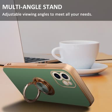 iPhone 12 Cover Etui Case (Grøn)