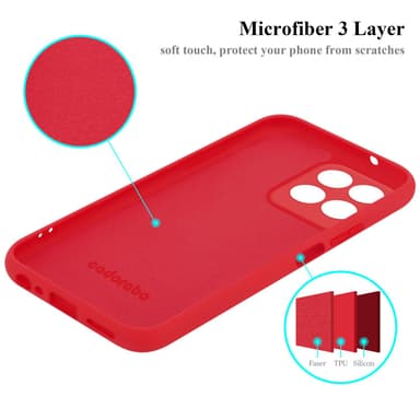 Honor X8 5G Cover Etui Case (Rød)