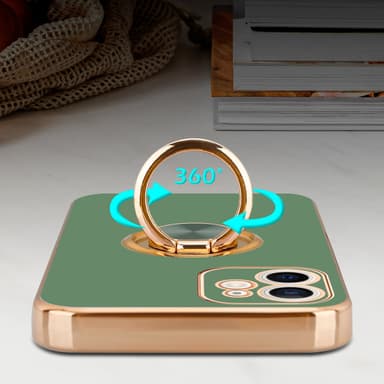 iPhone 12 Cover Etui Case (Grøn)